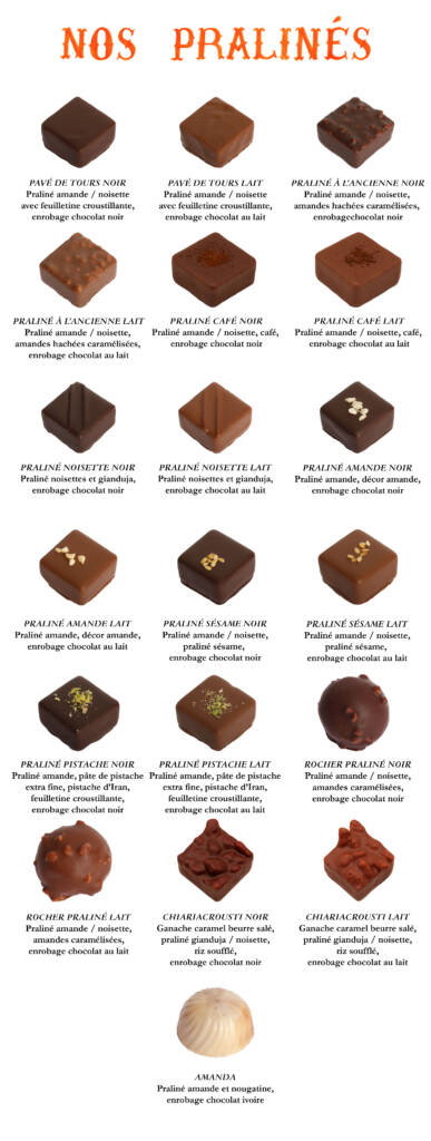 Coffret chocolats assortis 420g – La Chocolatière