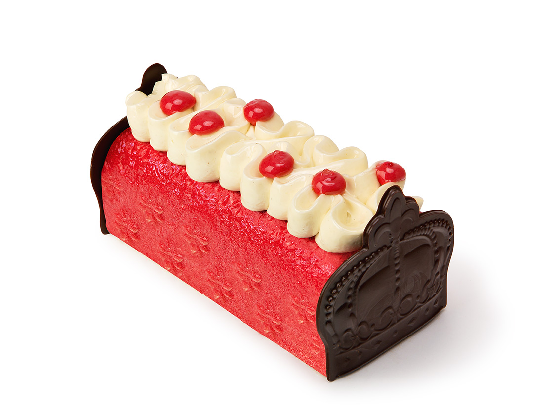 buche vanille framboise
